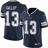 Nike Men & Women & Youth Cowboys 13 Michael Gallup Navy NFL Vapor Untouchable Limited Jersey,baseball caps,new era cap wholesale,wholesale hats